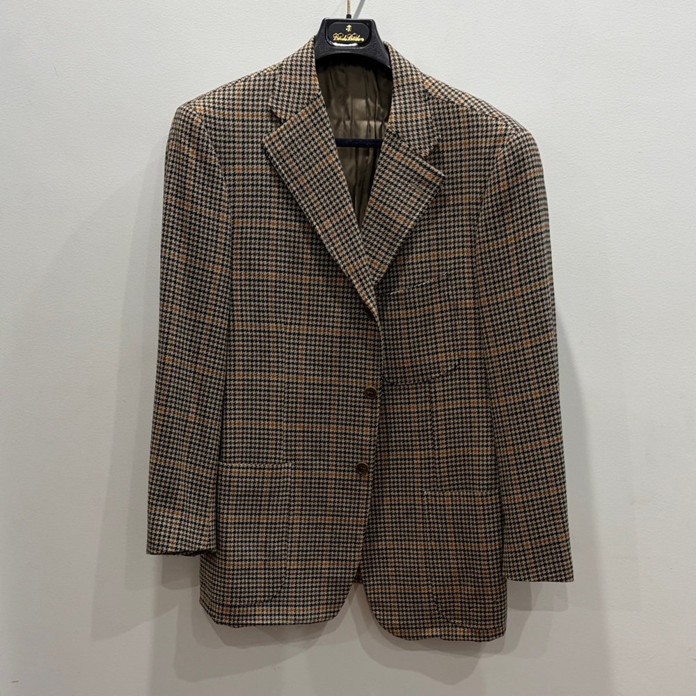 Houndstooth Blazer in Brown and Black